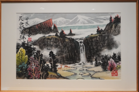 谭全昌中美协理事谭全昌老师精品 圣山碧水，大框60×90cm，早期精品，很难得手慢无，不要错过哟