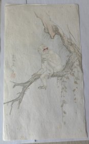 稀少品民国荣宝斋壬申猴笺，生肖3张笺。 数量:3张 规格:23*13cm. 实物如图，年代久远，少许黄斑，介意慎拍。王梦白、马晋、汪溶。 1932年荣宝斋所请，特地绘制了以猿猴为题材的笺纸，以贺 岁，称为壬申笺。这些笺纸中的猿猴造型生动，活 泼得意，令人赏心悦目、爱不释手，因此坊间争相 购置，为当时渐趋没落的笺纸业注入了的活力。