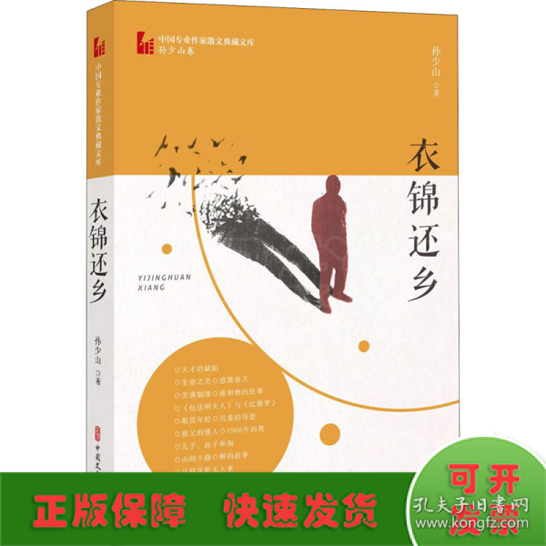 衣锦还乡（中国专业作家散文典藏文库·孙少山卷）