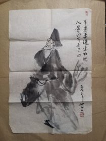 著名京剧艺术家任岫云（约69×45厘米）
