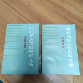 西北民族宗教史料文摘 新疆分册（上下） 正版书籍，保存完好，实拍图片，一版一印