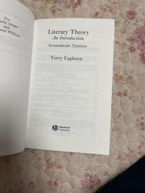 Literary Theory: An Introduction  英文原版  二十世纪西方文学理论 特雷伊格尔顿 Terry Eagleton