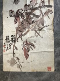 南阳卧龙花鸟画作