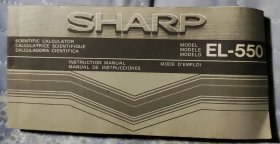 说明书:SHARP EL-550科学计算器使用说明书(英法西对照)