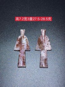 高古玉挂件，玉质细腻，包浆厚重，沁色入骨，雕工精细，品相完美，细节如图！