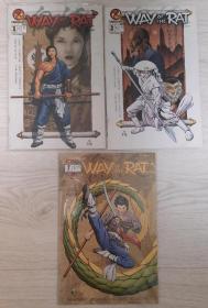 美国漫画：way of the rat 中国功夫 3册合售