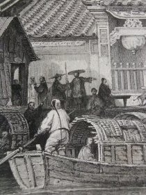 广州河南寺入口 1843年托马斯阿罗姆Thomas allmo大清帝国图集