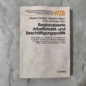 Regionalisierte arbeitsmarkt-und Beschaftigungspolitik