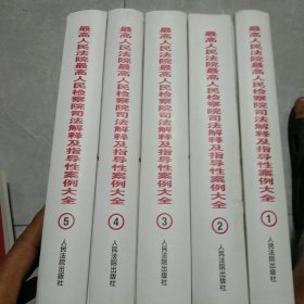 最高人民法院最高人民检查院司法解释及指导性案例大全(1-5)全