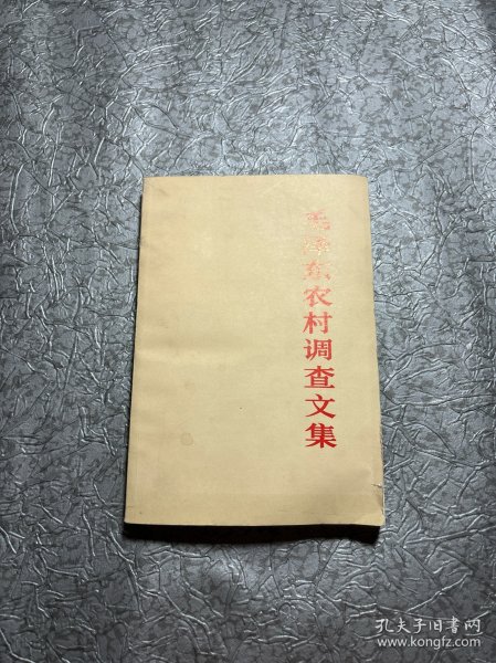 毛泽东农村调查文集