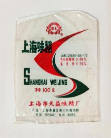 1991年上海市天益味精厂嘉禾牌上海味精包装袋