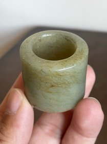 清代和田玉扳指老扳指指环戒指配饰饰品首饰古玉器老玉雕玉石