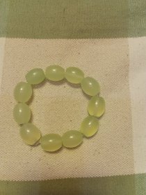 男款岫玉手串 通透 保真