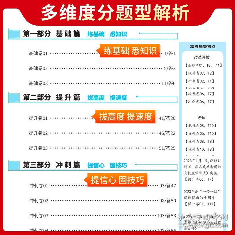 高考题型 试题研究 思想政治·选择题 2024