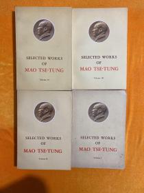 SELECTED WORKS OF MAO TSE-TUNG 毛泽东选集（全4卷）英文版 平装