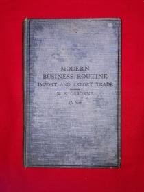 稀见孤本丨Modern business routine（全一册精装版）1919年英文原版老书，存世量极少！详见描述和图片