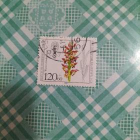 德国信销邮票  1984年  社会福利·兰花    1枚（库存   1 )