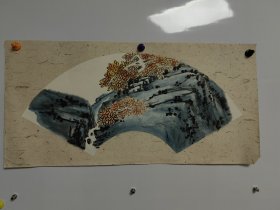 自娱斋特价书画。无款。扇面.2
