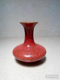 清雍正红釉胆瓶