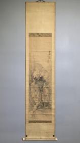 日本名家绘画：铃木芙蓉《策杖寻幽图》（保真）