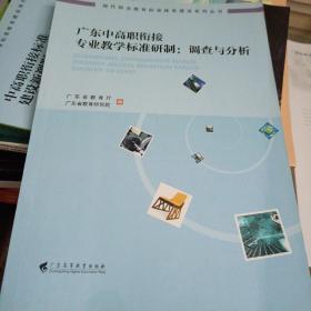 广东中高职衔接专业教学标准研制：调查与分析（ 现代职业教育标准体系建设系列丛书）