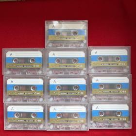 【全新未拆 磁带】：空白磁带（全新）盒装 10盘 合售