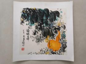 水墨画   福禄吉祥    50cmX50cm 吉林省知名画家王淑梅