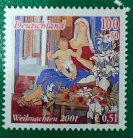 德国邮票 2001年 圣诞节