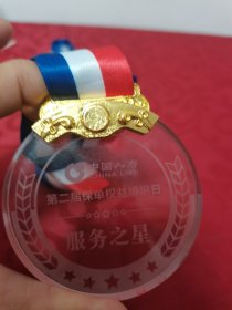 中国人寿:第二届保单权益维护日服务之星 奖牌一枚