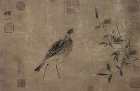 y87. 精品国画，禅一款，《花鸟图》。保真，假一罚十。