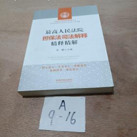 最高人民法院担保法司法解释精释精解