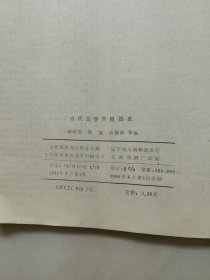 古代文学实用图表