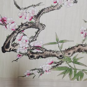 刘子铸花鸟画：红梅争春