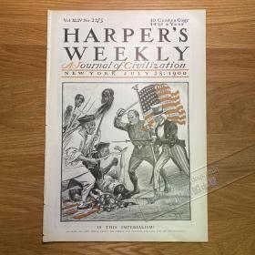 【报刊集藏，清末中国，八国联军，义和团】Harper's Weekly（《哈珀周刊》）1900-7-28，内容[01p0786]