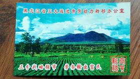 黑龙江省五大连池市劳动力转移办公室贺卡