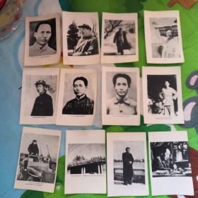 毛主席画像，毛泽东画像，毛主席各个时期的画像，12张，黑白画像