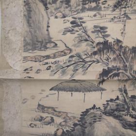 陈继儒山水画（明代文学家，书画家）