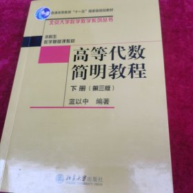 高等代数简明教程下册北京大学数学教学系列丛书 蓝以中