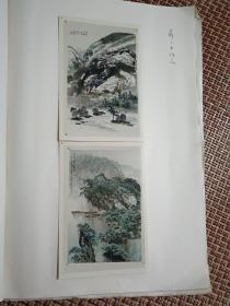 艺术档案 镇江中国画院作品（附 特邀画家）1998.4……照片粘贴册……每幅作品表 疑为 画家 本人所写，丁观加 李苇成 郑为人 等知名画家作品59幅，