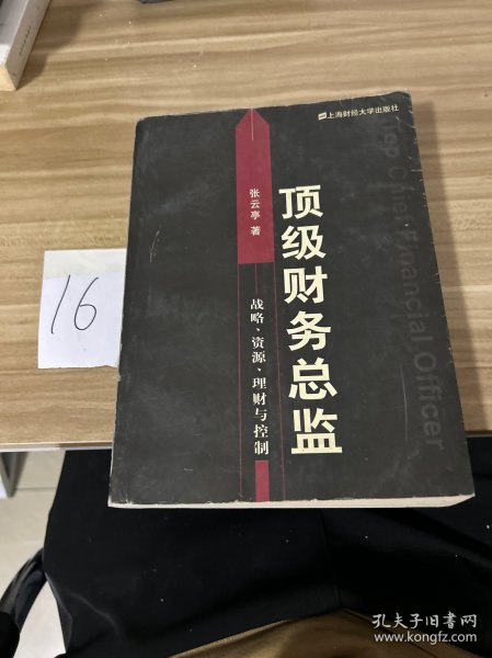 顶级财务总监: 战略资源理财与控制