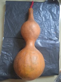 老葫芦 大葫芦 福禄摆件 绘画花蝶纹