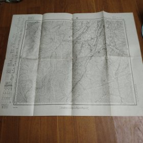大正五年（公元1917年）地图一张，58*45厘米
