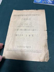 中央乐团 刘淑芳 独唱音乐会1960年哈尔滨演出节目单，16开，