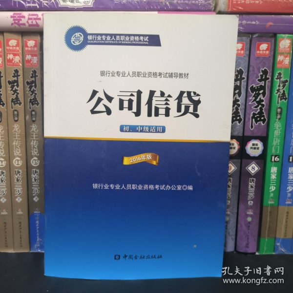 公司信贷（初、中级适用 2016年版）/银行从业资格考试教材2016