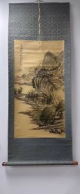夏仲清 三尺绢本立轴