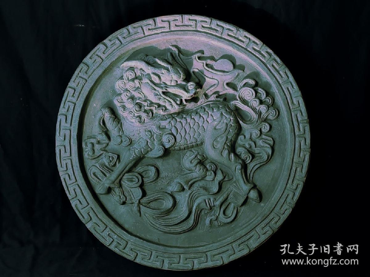 晋南老建筑精品砖雕！高浮雕 
尺寸：直径49厚度5厘米