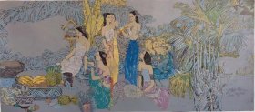 陈永乐老师版画作品封刀之作《家园》，也是他版画作品中尺寸最大一张，尺寸：80x180cm