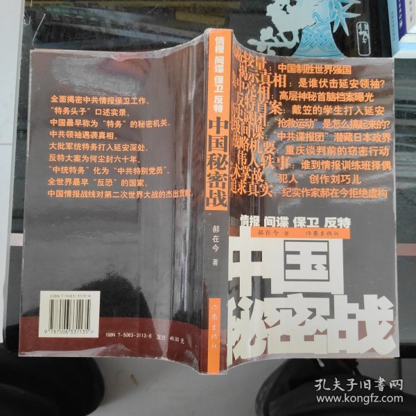 中国秘密战：中共情报、保卫工作纪实