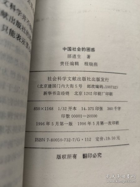 中国社会的困惑