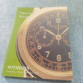 sotheby’s 香港苏富比1999 贵重手表 Important Watches（品相见图）